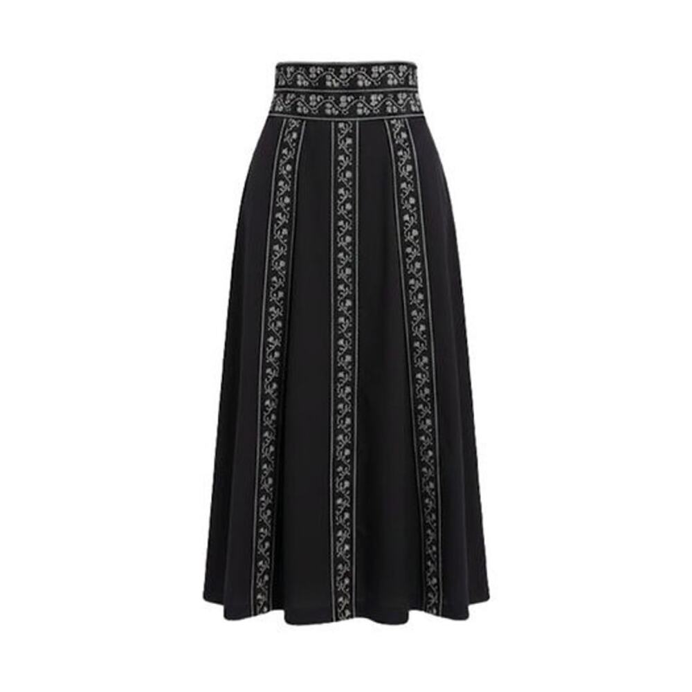 TUCKERNUCK Embroidered Bouquet Jansen Skirt Size M NWT Retail $188 Tuckernuck - Picture 8 of 8